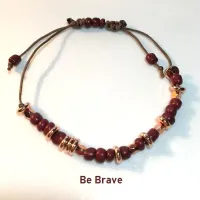 Beaded Morse Code Message Bracelet