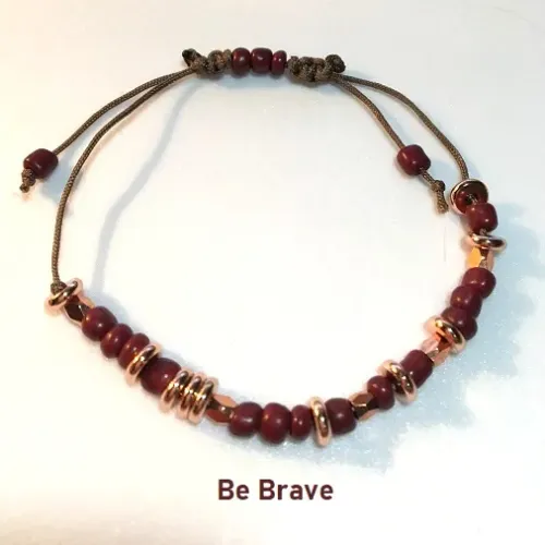 Beaded Morse Code Message Bracelet