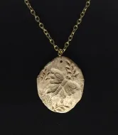 Faux Fossilized Butterfly Medallion
